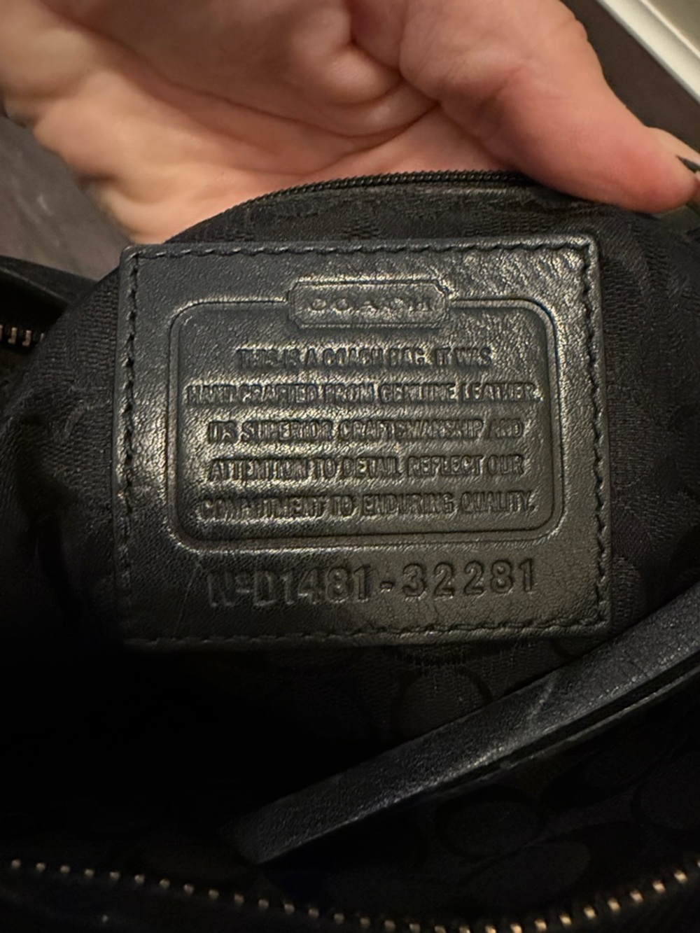 Vintage Coach Black Leather Bucket Bag - Picture 8 of 12